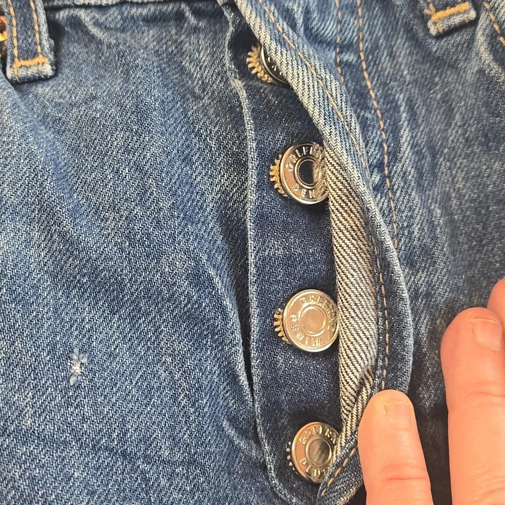 GRLFRND The Cassidy Straight Leg Blue Jeans Size 25 - Picture 9 of 16